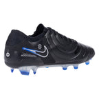 Nike Tiempo Legend 10 Elite FG Firm Ground Soccer Cleat - Black/Chrome/HyperRoyal