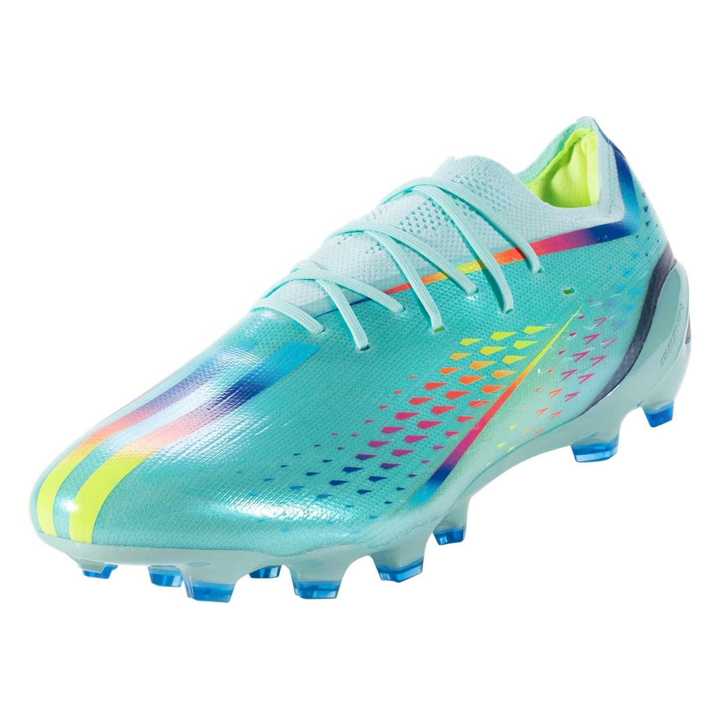 adidas X Speedportal.1 AG Firm Ground Soccer Cleat - Clear Aqua/Solar Red/Power Blue