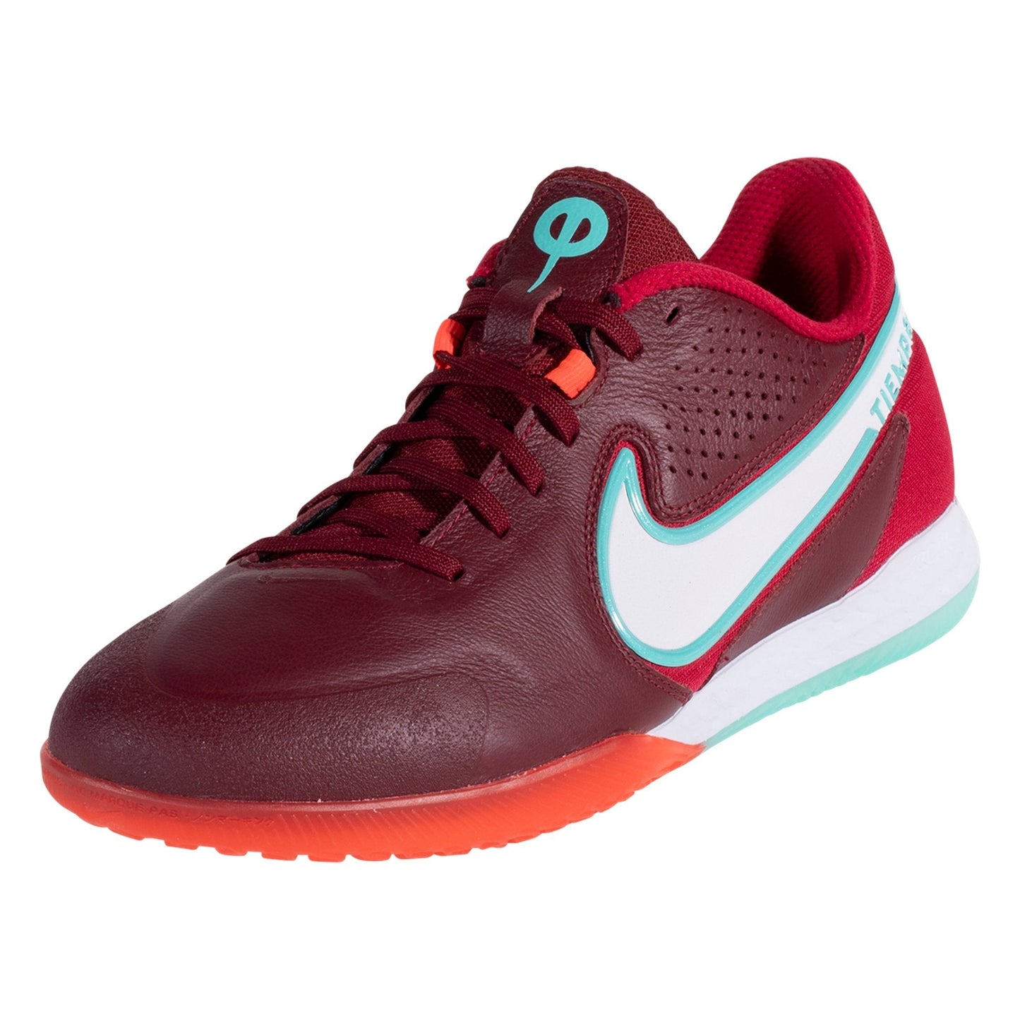 Nike React Legend 9 Pro IC Indoor Soccer Shoe - Team Red/White/Mystic Hibiscus/Bright Crimson/Dynamic Turquoise