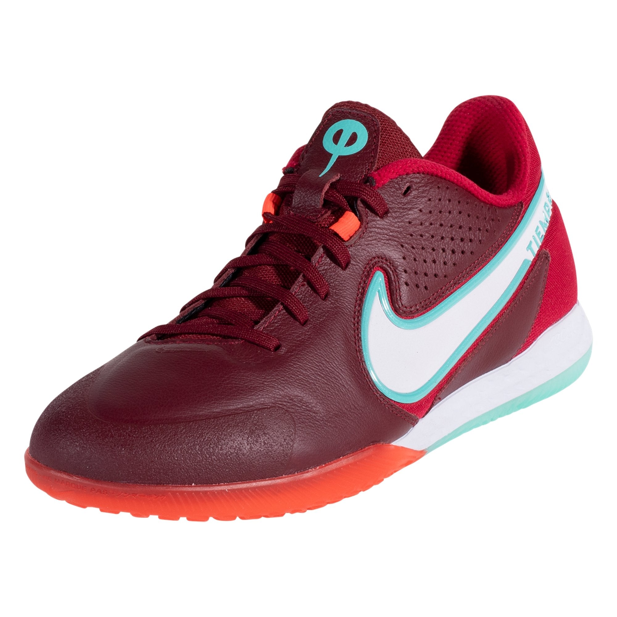 Nike React Legend 9 Pro IC Indoor Soccer Shoe - Team Red/White/Mystic Hibiscus/Bright Crimson/Dynamic Turquoise