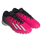 adidas X Speedportal.3 TF Junior Artificial Turf Soccer Cleats - Pink/Metallic/Black