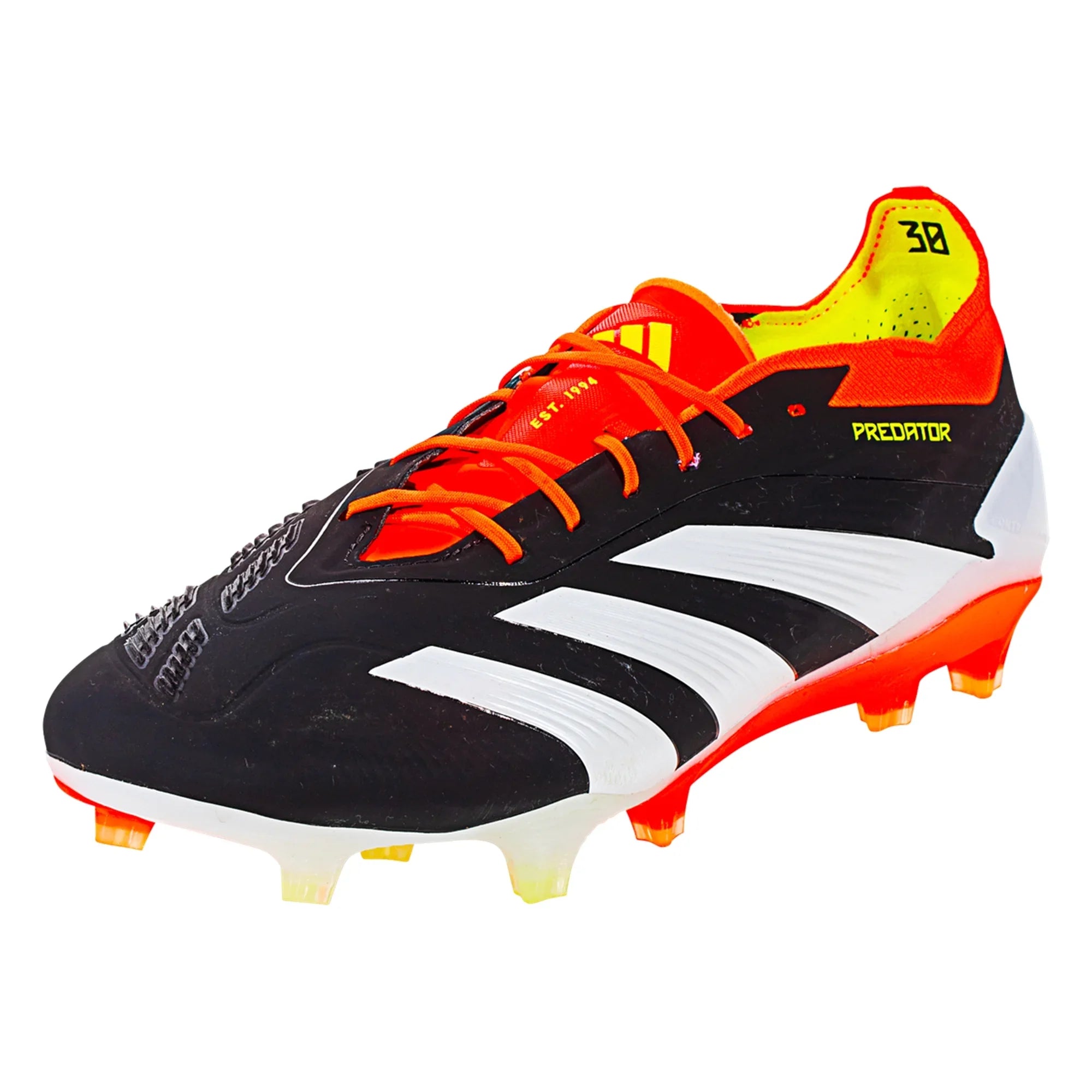 adidas Predator Elite FG Firm Ground Soccer Cleat - Core Black/White/Solar Red