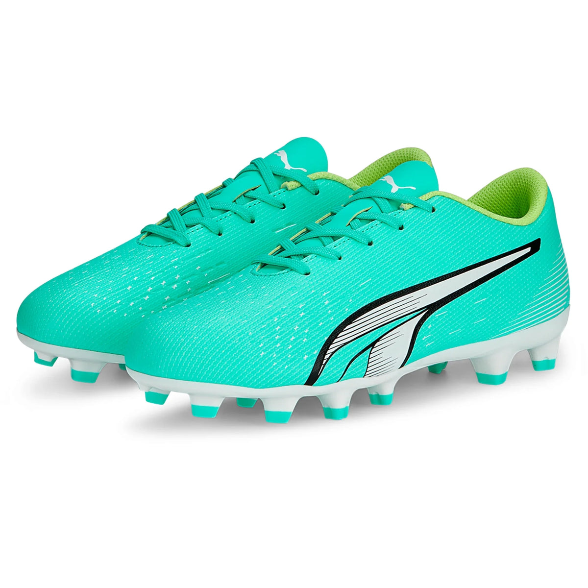 Puma Ultra Play TT Turf Soccer Cleat Peppermint/White/Yellow
