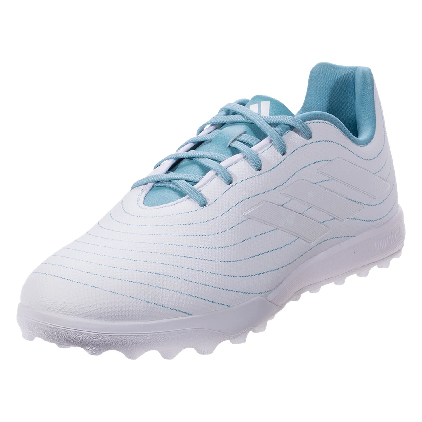 adidas Copa Pure.3 Parley TF Turf Soccer Cleats White/Grey/Blue
