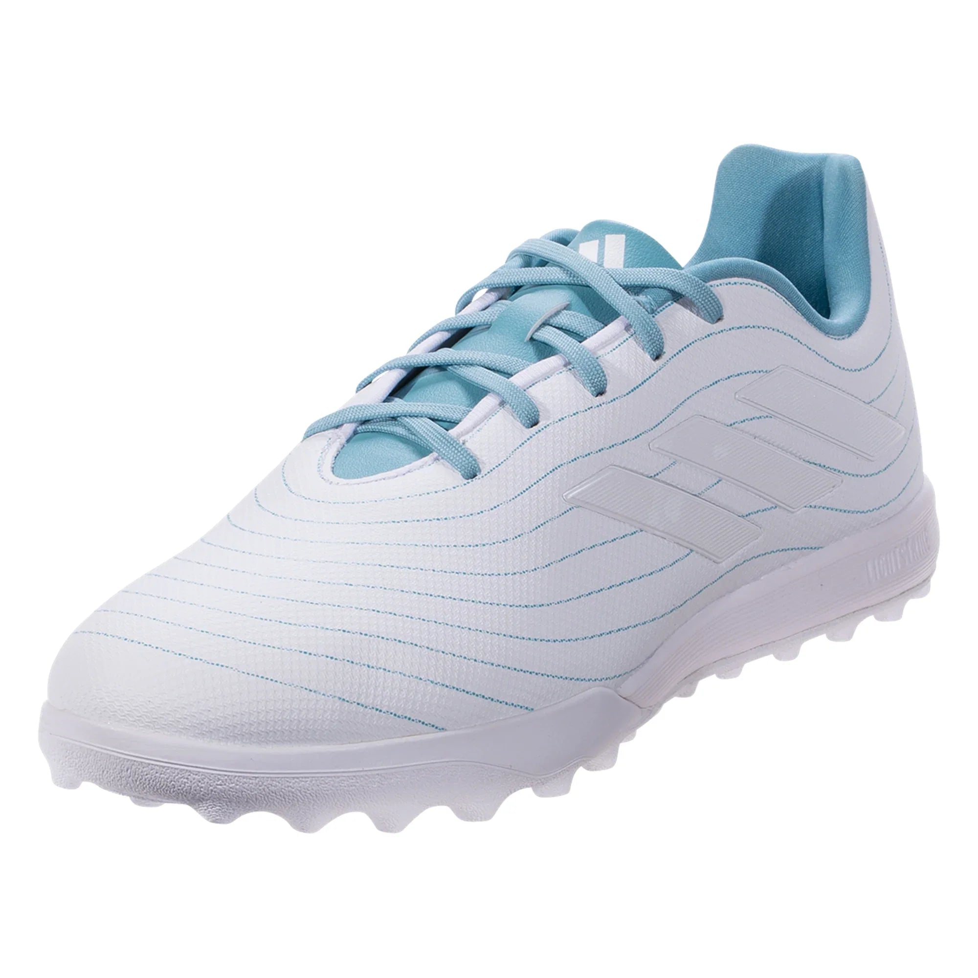 adidas Copa Pure.3 Parley TF Turf Soccer Cleats White/Grey/Blue