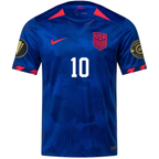 Nike Mens United States Christian Pulisic Away Jersey w/ Gold Cup Patches 23/24 (Hyper Royal/Loyal Blue)