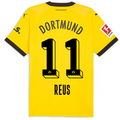 Puma Borussia Dortmund Authentic Marco Reus Home Jersey w/ Bundesliga Patch 23/24 (Cyber Yellow/Puma Black)