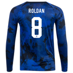 Nike United States Cristian Roldan Long Sleeve Away Jersey 22/23 (Bright Blue/White)