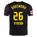 Puma Borussia Dortmund Julian Ryerson Away Jersey w/ Bundesliga Patch 24/25 (Puma Black/Faster Yellow)