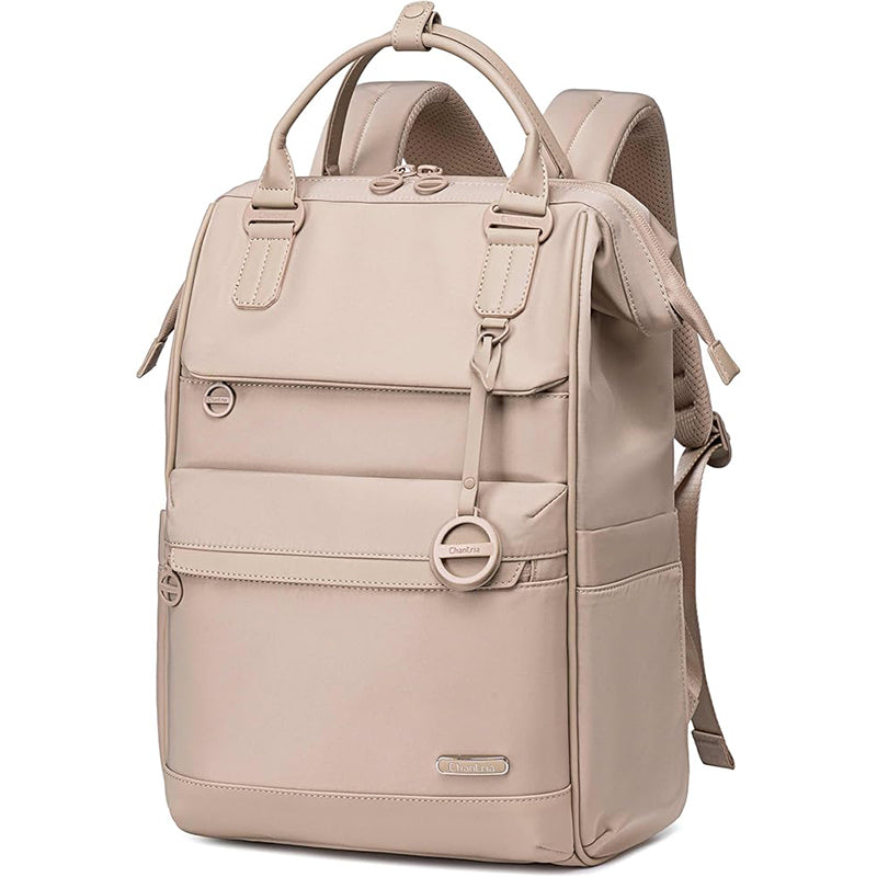 Sac à dos femme noir imperméable Urban Edge Couture vue de profil