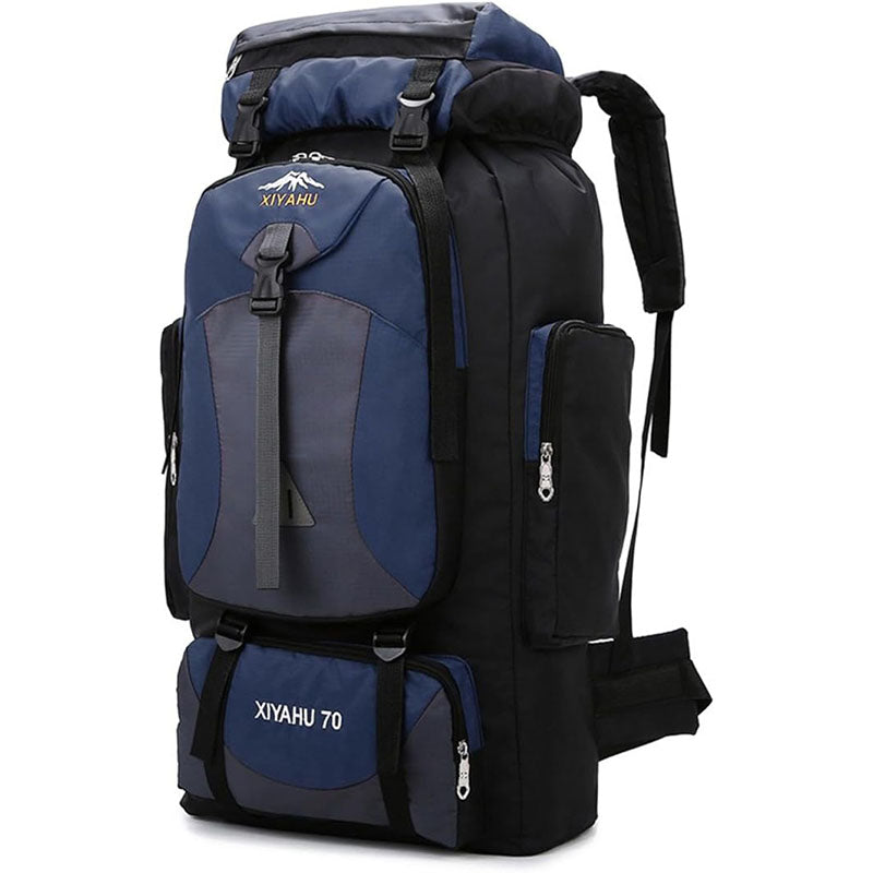 Poche latérale sac à dos trek voyage 70L léger résistant tissu Oxford