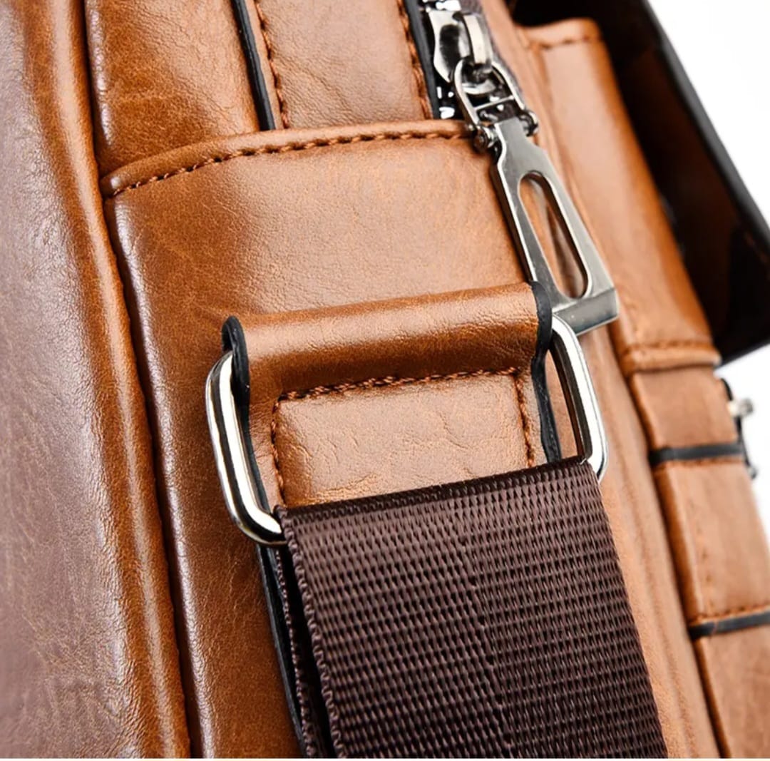 Sac Bandoulière Homme Cuir PU – Sacoche Business Jeep Buluo | Livraison Maroc