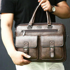 Sac Business Homme en Cuir JEEP Buluo – Sacoche Ordinateur Élégante pour Documents et PC