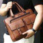 Sac Business Homme en Cuir JEEP Buluo – Sacoche Ordinateur Élégante pour Documents et PC