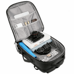 Grand sac à dos pour ordinateur portable 15,6 pouces unisexe, sac à dos d'affaires multifonction, imperméable avec port de charge USB intégré,
