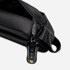 Sac Bandoulière Imperméable Unisexe – Sacoche Crossbody Oxford Multicompartiments Noir
