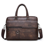 Sac en cuir marron élégant pour homme
