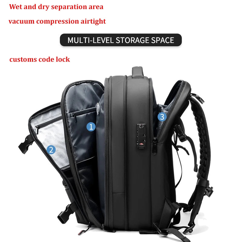 Sac de Compression Voyage – Sac de Rangement Sous Vide Réutilisable avec Pompe