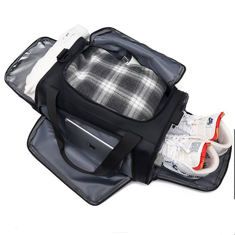 Sac de Sport Voyage Imperméable avec Compartiment Chaussures – Grande Capacité Noir 50cm