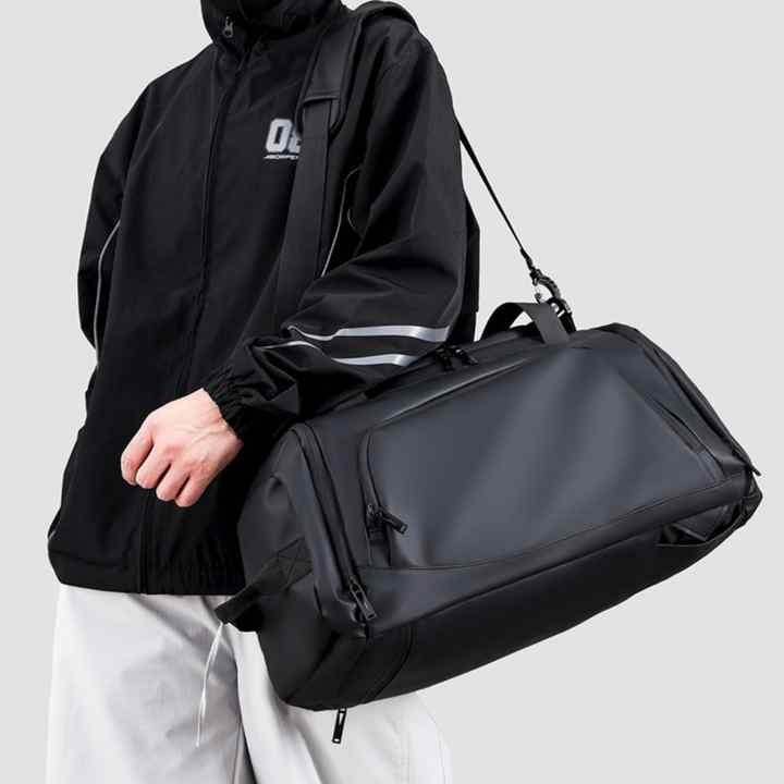 Sac de Sport Voyage Imperméable avec Compartiment Chaussures – Grande Capacité Noir 50cm