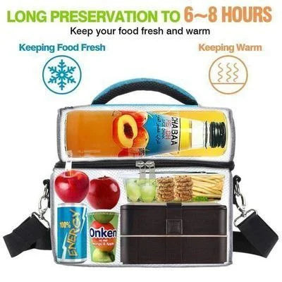 Sac Repas Isotherme Portable | Lunch Bag Étanche pour Aliments Chauds ou Froids | Sac Food de Pique-Nique & Bureau