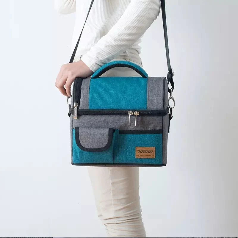 Sac Repas Isotherme Portable | Lunch Bag Étanche pour Aliments Chauds ou Froids | Sac Food de Pique-Nique & Bureau