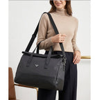 Sac de Voyage Femme Grande Capacité – Duffel Bag Élégant Nylon & Cuir | Sac Cabine 53cm | Livraison Maroc