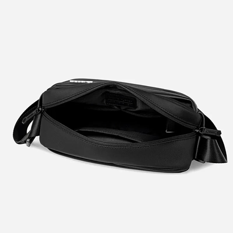 Sac Bandoulière Imperméable Unisexe – Sacoche Crossbody Oxford Multicompartiments Noir
