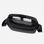 Sac Bandoulière Imperméable Unisexe – Sacoche Crossbody Oxford Multicompartiments Noir