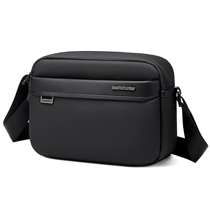 Sac Bandoulière Imperméable Unisexe – Sacoche Crossbody Oxford Multicompartiments Noir