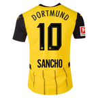 Puma Borussia Dortmund Authentic Jadon Sancho Home Jersey w/ Bundesliga Patch 24/25 (Faster Yellow/Puma Black)