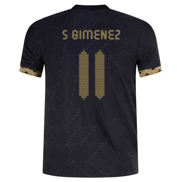 adidas Youth Mexico Authentic Santiago Jimenez Third Gold Jersey 2025 (Black/Gold)