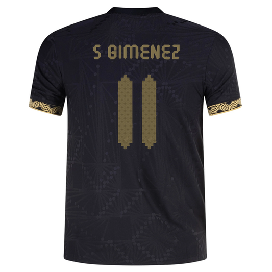 adidas Youth Mexico Authentic Santiago Jimenez Third Gold Jersey 2025 (Black/Gold)