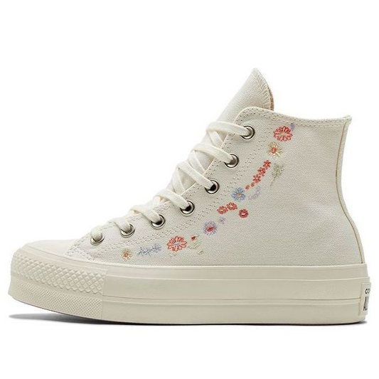 (WMNS) Converse Chuck Taylor All Star Lift Platform Embroidered Floral  Egret A01586C