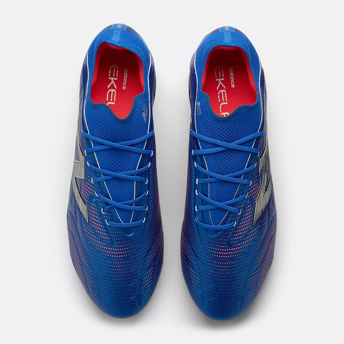 New Balance Tekela Elite Low Laced FG Firm Ground Soccer Cleats V5- Blue Gemstone/Energy Red/Silver