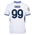 Nike Inter Milan Authentic Mehdi Taremi Away Jersey w/ Champions League + Scudetto Patch 24/25 (White/Silver)