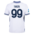 Nike Inter Milan Authentic Mehdi Taremi Away Jersey w/ Serie A + Scudetto Patch 24/25 (White/Silver)