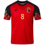 adidas Belgium Youri Tielemans Home Jersey 22/23 (Red/Black)