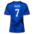 Nike Womens United States Tobin Heath 4 Star Away Jersey 23/24 w/ 2019 World Cup Champion Patch (Hyper Royal/Loyal Blue)