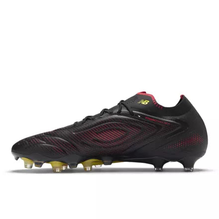 New Balance Tekela Elite Low Laced FG Firm Ground Soccer Cleats V5- Black Punch Yellow Fire Cracker