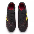 New Balance Tekela Elite Low Laced FG Firm Ground Soccer Cleats V5- Black Punch Yellow Fire Cracker