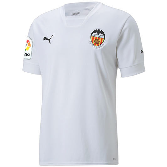 Puma Valencia Home Jersey w/ La Liga Patch 22/23 (Puma White)