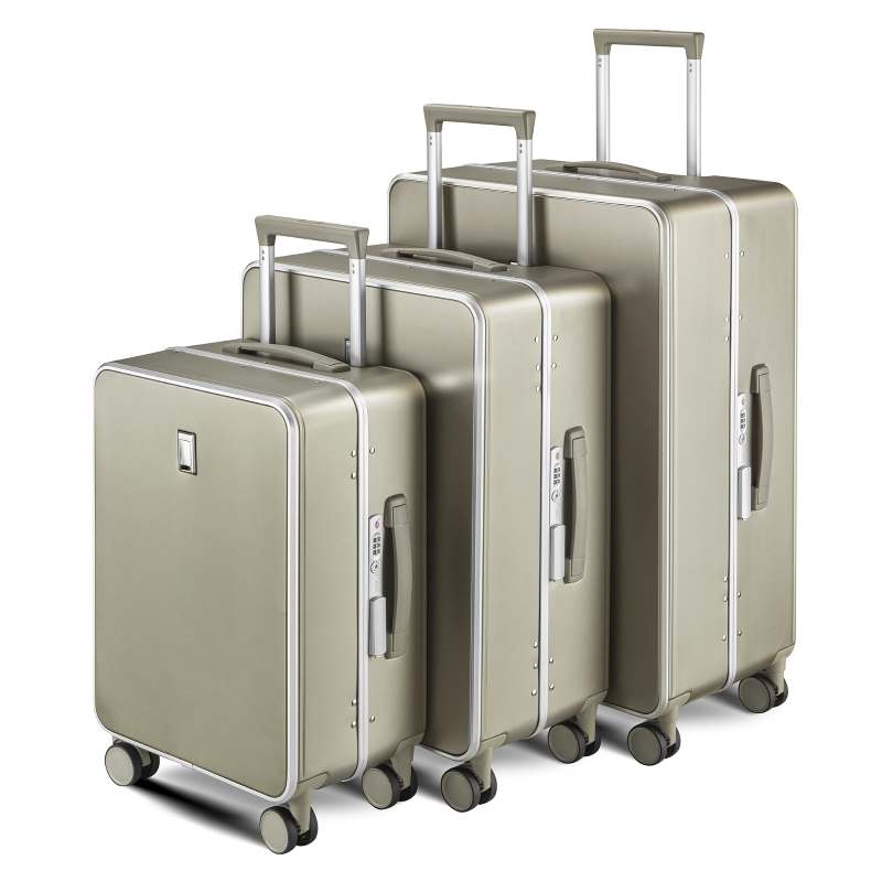 Pack de 3 Valises Rigides en Polycarbonate avec Cadre Aluminium