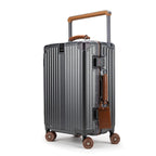 Vue avant de la valise cabine 20 pouces premium avec design moderne et finition élégante.