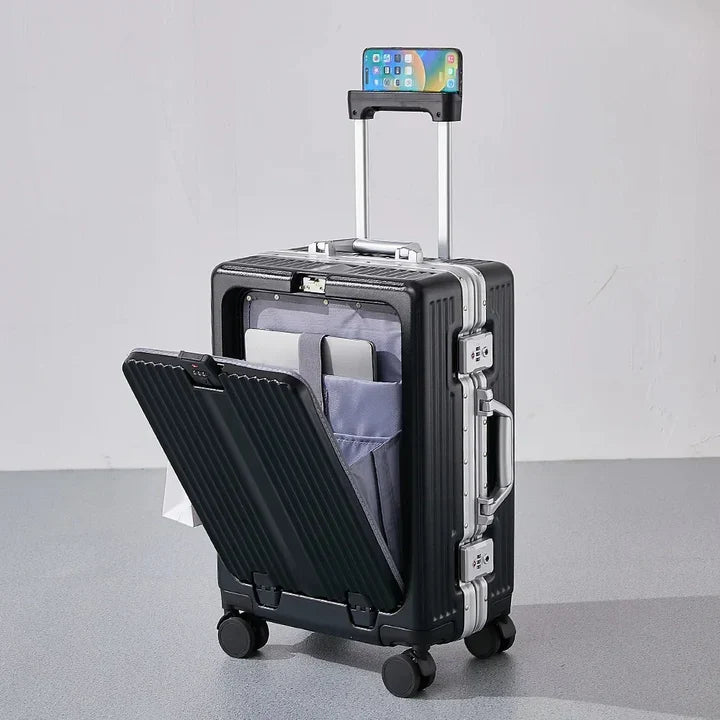 Bagage cabine rigide avec coque dure et fermeture sécurisée