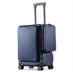 Valise cabine avec compartiment frontal ouvert pour ordinateur portable et sacoche latérale