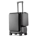 Valise Cabine Rigide 4 Roues avec Compartiment Ordinateur et Porte-Gobelet Intégré | Bagage à Main Trolley