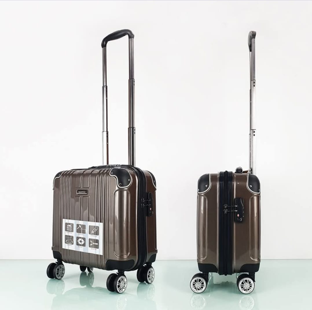 Valise Cabine  en Polycarbonate – Ultra Légère, Coque Rigide, Roues Doubles 360°, Serrure TSA