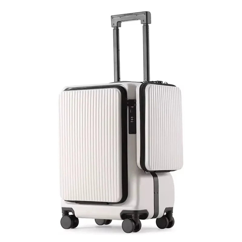 Serrure TSA intégrée sur la valise cabine pour un voyage sécurisé et conforme aux normes aériennes