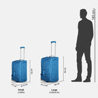 Valise souple à roulettes — Bagage cabine 52 cm ou check-in 62 cm | Léger & résistant